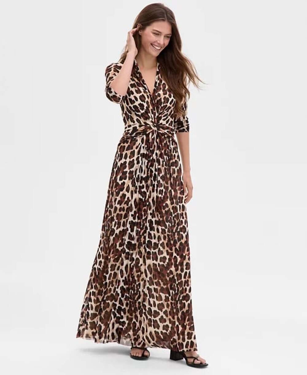 NEW Anne Klein Women's 10 Twist-Front Maxi Dress • Reg Price $149